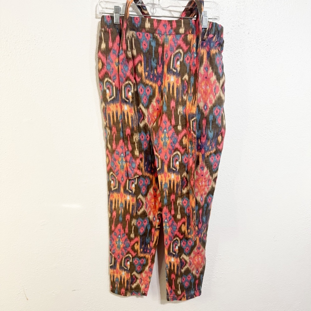 Anthropologie - Marrakech - Linen Ikat Slim Pants
